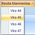 asetettu voimassaoleva tavoite. Toiminto avaa dialogin, jossa määritellään uuden tilanneviivan nimi ja ulkoasutiedot: Edell.