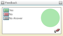 FEEDBACK Opettaja voi tehdä kyselyitä oppilaille Feedback -toiminnon avulla.