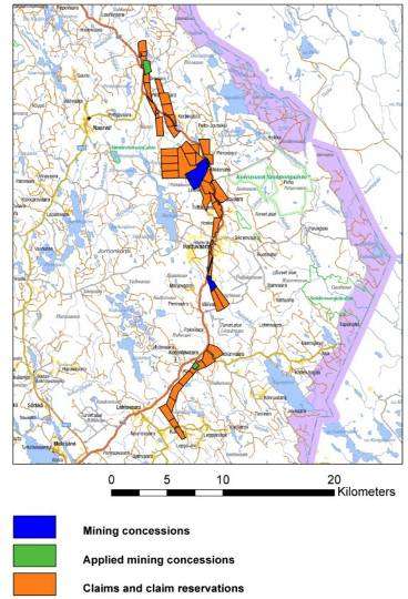 Itä-Suomessa merkittävä kultapotentiaali Karelian Gold Line (40 km) Useita analysoituja kohteita (23)