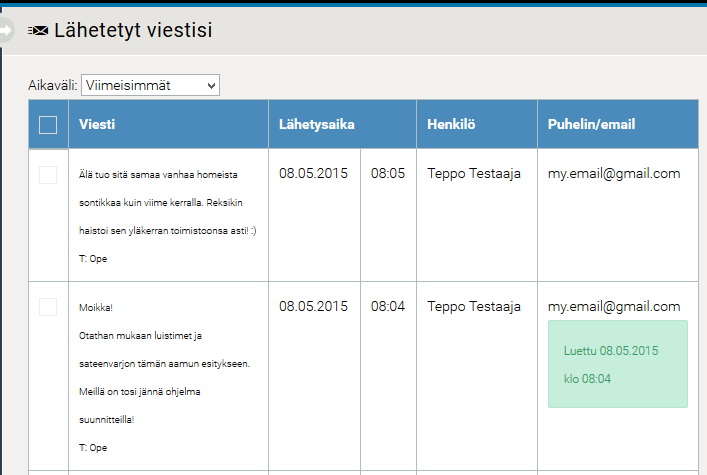 Kuva 21: Punainen pallo ja sen sisällä oleva numero tarkoittavat sovellukseen saapuneita lukemattomia ilmoituksia, Android esimerkki.