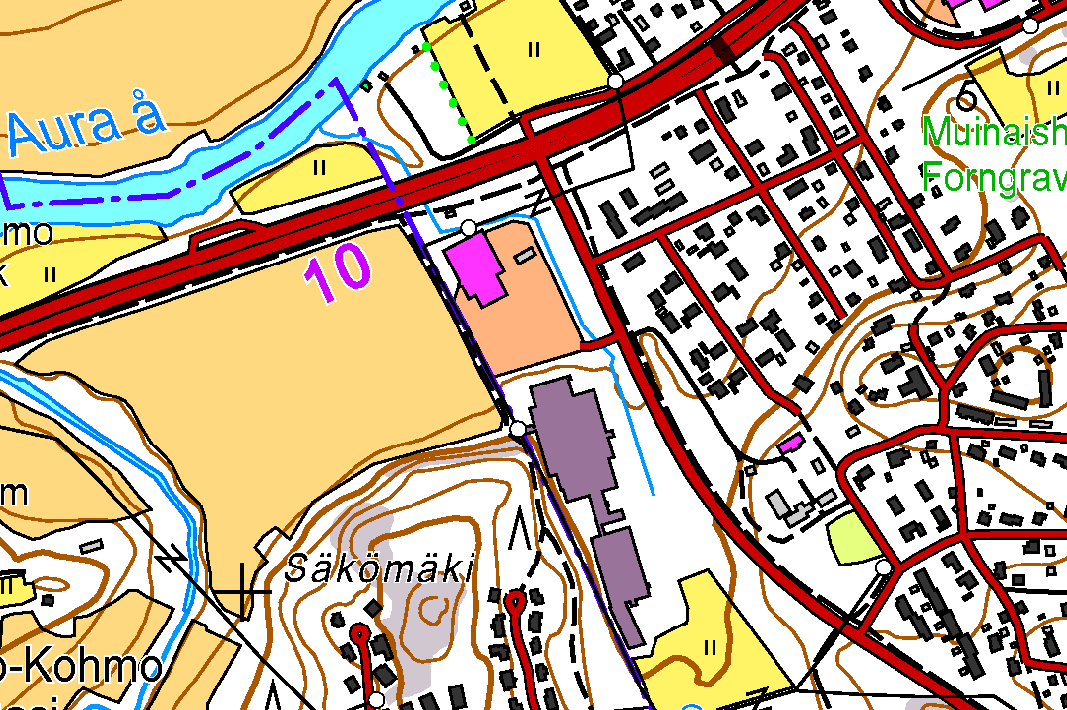 MERKINNÄT KOHDE, 202-1-1100-1 0 150 300 1:6000 POHJAKARTAT MAANMITTAUSLAITOS, KOPIOINTILUPA: 244/KP/04 TOK TOK KAARINA ABC