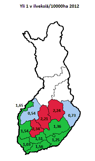 Kainuu Keski-Suomi Kaakkois-Suomi Oulu Pohjanmaa Pohjois-Häme