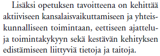 Osallisuus perusopetuksessa Asetus perusopetuksen