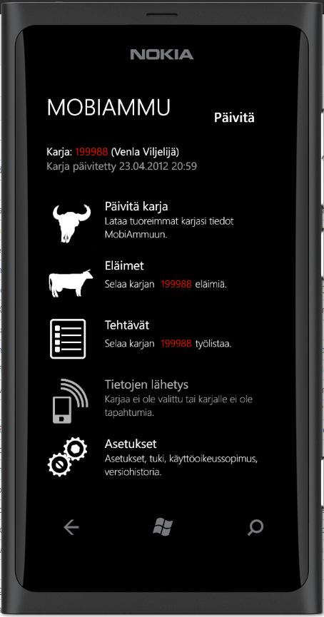 MobiAmmu Maanantaina 14.4.2014 MobiAmmusta/- Pihvistä julkaistaan uusi versio Windows Phone 7.5, 7.8 ja 8.