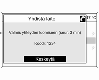 126 Puhelin Valitse Puhelinasetukset ja sitten Bluetooth.