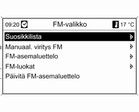 34 Radio Avaa suosikkiluettelo tai vaihda toiseen suosikkiluetteloon painamalla lyhyesti FAV -painiketta. Aseman tallentaminen luettelopaikkaan: paina kyseistä asemapainiketta 1.