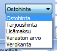 Kun lisämaksu on asetettu ostohintaan, ohjelma ei sitä automaattisesti enää muuta, eli jos lisämaksun suuruutta muutetaan, ostohinta pitää myös muuttaa käsin.