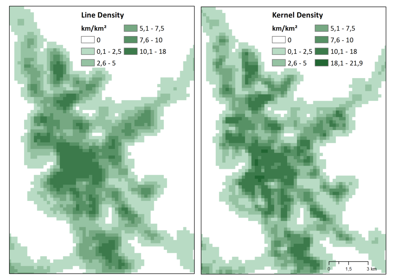 46 5. Output cell size määrittää rasterin solukoon. Samoin kuin Point Density -työkalussa, oletusarvoina oleva solukoko perustuu suoraan alkuperäisen aineiston alueelliseen laajuuteen.