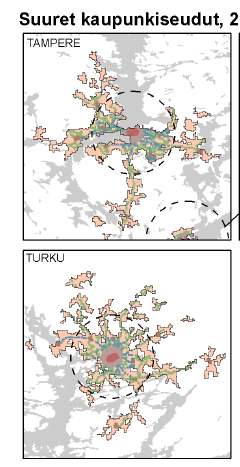 0,0 0,5 1,0 1,5 2,0 2,5 3,0 3,5 keskustan jalankulkuvyöhyke 1,8 1,0 0,15 sisempi ydinalue keskustan reunavyöhyke alakeskuksen jalankulkuvyöhyke intensiivinen