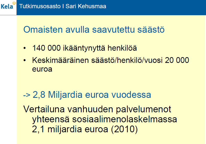 Vanhustyön tulevaisuus (5) Omaisten rooli -