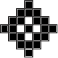 sivu 13 / 13 Punaisella merkityn kaltaisia neljän ruudun muodostamia neliöitä on kuviossa 12 kpl, ja jokaisessa niistä pitää olla vähintään yksi valkoinen ruutu.