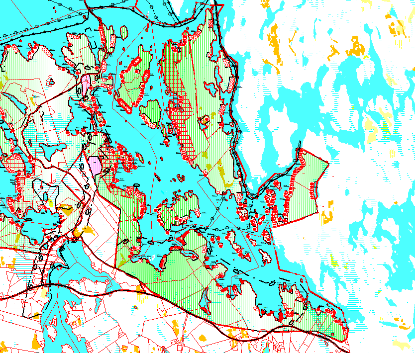 tilalle 2:73. Tilojen maanomistaja on pyytänyt rantaosayleiskaavan muuttamista.
