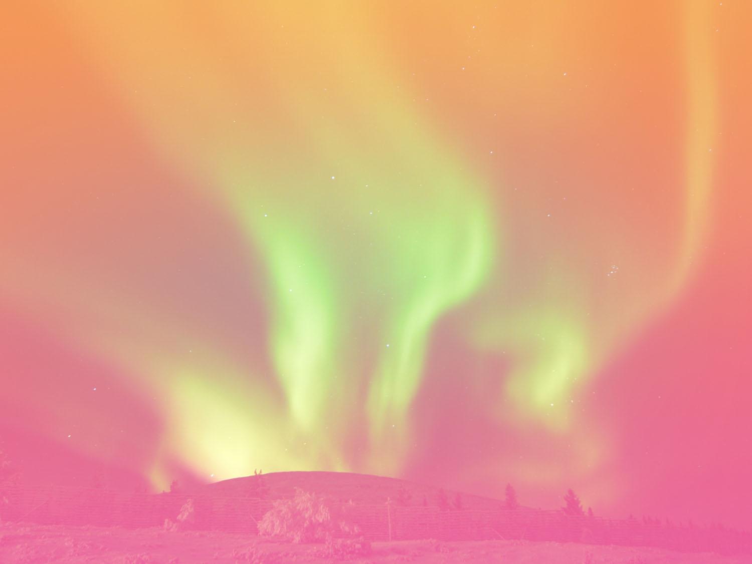 Aurora borealis in Lapland Kv-matkailun