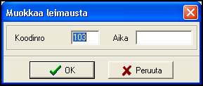 Ajat osassa on suorituksen ajat sekä tila. K.Kortti osassa on EMITistä luetut tiedot. Rata osassa on osallistujan radan tiedot. Jos osallistujan suoritus on hyväksytty, Tila kentässä näkyy OK.