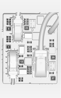 248 Auton hoito Sulakkeet Nro Virtapiiri 1 Perävaunumoduuli 2 Perävaunun ulostulo 3 Pysäköintitutka 4-5 - 6-7 - 8 Murtohälytin 9-10 - 11 Perävaunumoduuli, perävaunun pistoke 12-13 Perävaunun