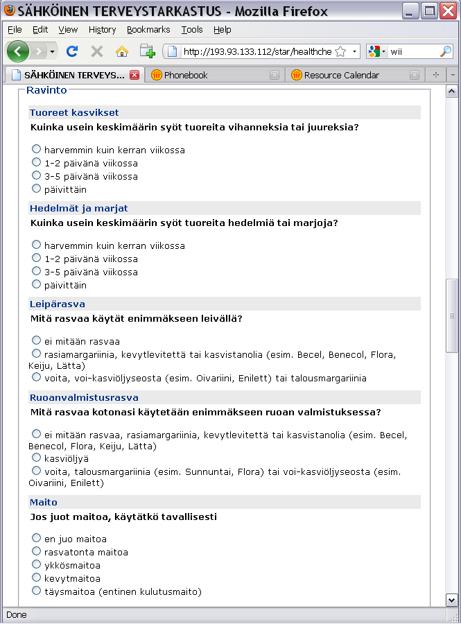 Potilaan oma terveystaltio Medinet 5/23/2012 16 Sähköinen terveystarkastus Potilaskertomuksesta automaattisesti siirretyt