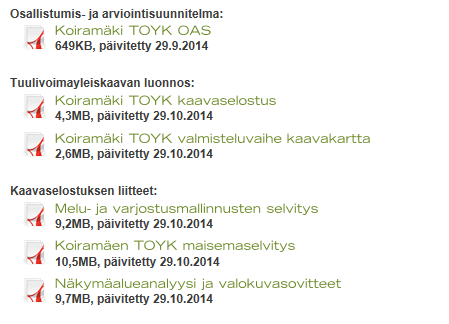 16 (27) 10.9 Muut lähiseudulla olevat (tiedossa olevat) hankkeet on huomioitu vaikutusten arvioinnissa (luontoselvitys ja kaavaehdotus). 10.10 Kaavaselostuksen erillisasiakirjoissa on ollut jo luonnosvaiheessa liitettynä maisemaselvitys.