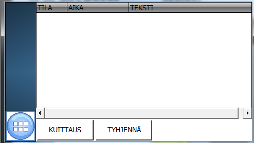 - Siilon alaraja (jos ko. optio käytössä) - Kellon aika ja päivämäärä. PÄÄSIVULTA ei voi muuttaa järjestelmän toimintaan liittyviä asetuksia. Nämä ovat tehtävissä ASETUKSET-sivulta. 7.