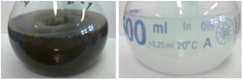 37 Määrityksessä näytemateriaalia punnitaan tarkasti 0,13-0,15 g ja se huuhdotaan reaktioastiaan 20 ml:lla liuotinta. Analyyseissä käytetty liuotin koostuu jääetikan ja sykloheksaanin 1:1 seoksesta.