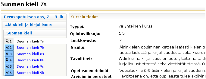 6.5 Tulosteet Tässä osiossa on esillä koulun käyttämät lomakkeet ym. asiakirjat. Ne voi joko tulostaa paperille tai tallentaa tiedostona esim. muistitikulle. Tulostevalikoima vaihtelee kouluittain.