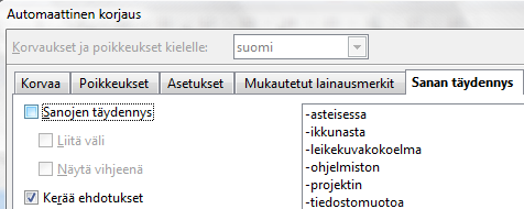 - 22 Käynnistä aluksi tekstinkäsittely avaamalla Writer-ohjelma. Toimenpiteellä Muotoilu Automaattinen muotoilu Kirjoitettaessa otetaan pois tekstin automaattinen muotoilu.