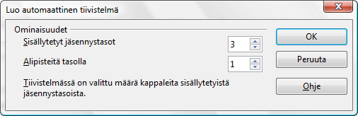 - 318 5.4.5. Miten teen tekstiasiakirjasta automaattisesti diaesityksen?