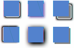 3 Lisää varjo objektiin valitsemalla Varjo. Poista varjo poistamalla kohdan Varjo valinta. Lisää valittuun objektiin varjo merkitsemällä valintaneliö. Muuta varjon väriä värivalitsimessa.