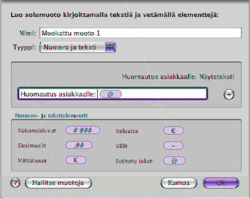 5 Sijoita lisäyskohta ennen elementtiä tai sen jälkeen ja kirjoita sitten teksti, tarvittaessa mukaan lukien välit.