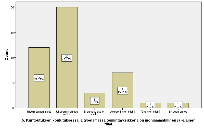 Kuntoutuksen koulutuksessa ja työelämässä