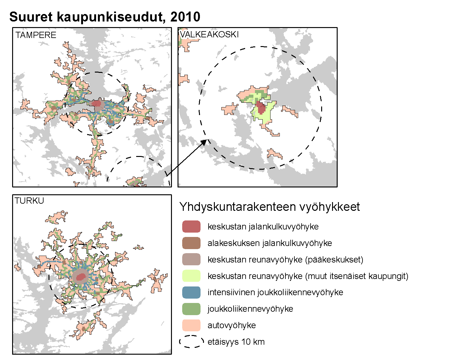 Lähde: Urban Zone, SYKE /