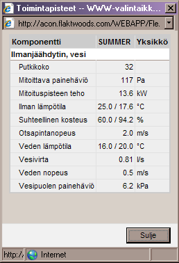 22 Kesän huippujäähdytystilanteessa saatavaan tehoon eniten vaikuttava tekijä on kalliopiirin vapaajäähdytyksen kiertonesteen lämpötila.