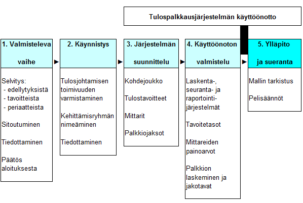 nimenomaan tulospalkkioihin perustuvaa palkitsemista ja millaisia tekijöitä tulisi ottaa huomioon tulospalkkausjärjestelmän osalta. 3.2.