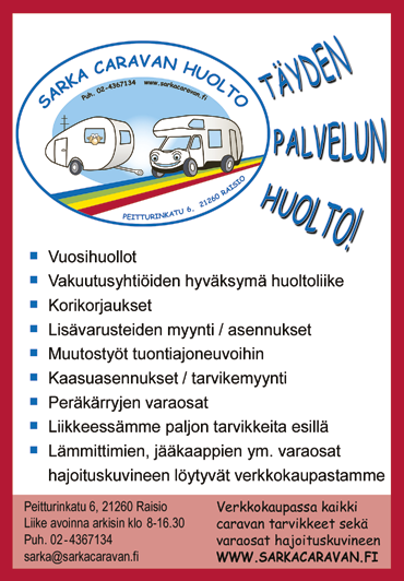 MATKAILUAUTOT JA VAUNUT TULE JA TEE HYVÄT KAUPAT! MEILLÄ MYÖS HENKILÖ- JA PAKETTIAUTOT VAIHDOSSA.