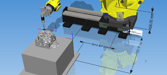 3D-mallit noudetaan mallikirjastosta tai tuodaan omat mallit soluun esimerkiksi STEP- formaatissa, kuten työkalutkin.