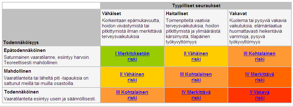 Kuva: Turvallinen hoitoyksikkö riskienhallintaprosessin vaiheet.