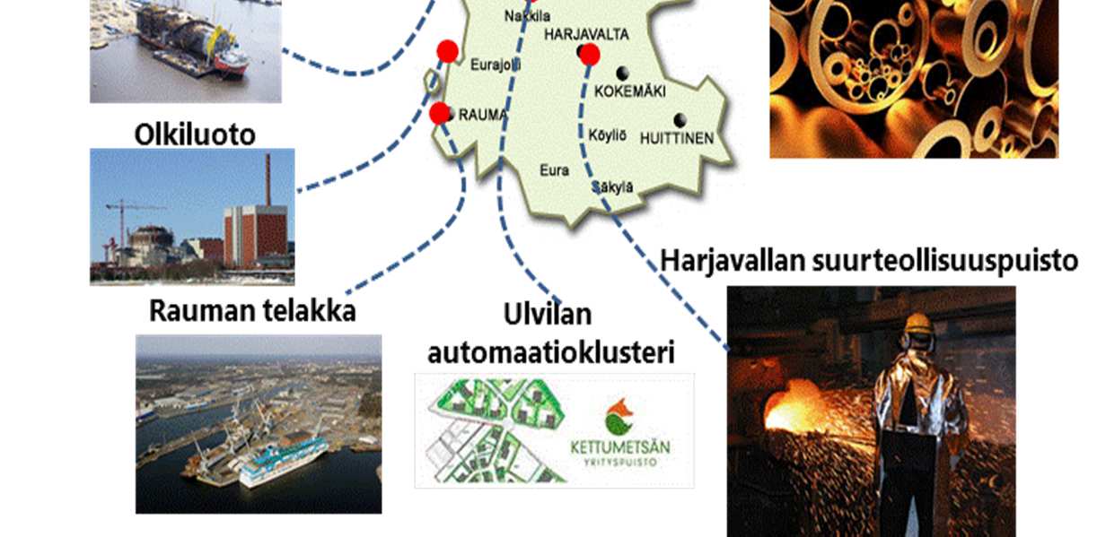 10 yritystä. 2. Käynnistetään selvitykset teollisuuspuistojen materiaalivirroista ja synergioista.