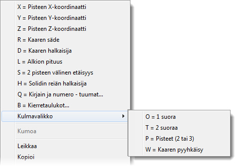 AutoCursor AutoCursor aktivoituu automaattisesti aina, kun grafiikkaalueelta tulee määrittää sijainti yleisimmin tämä tapahtuu geometrian luonnissa.