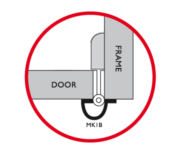 Voimme toimittaa erikoismalleja peittämään ulko-oven saranoita. Huomioi Kaikki ovet eivät edellytä tätä tuotetta.