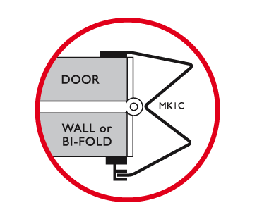 MK1C Taitto-ja heiluriovet Tässä mallissa on MK1A:n haitariosa sekä oma kiinnitysosansa joka pitää sormisuojan litteänä