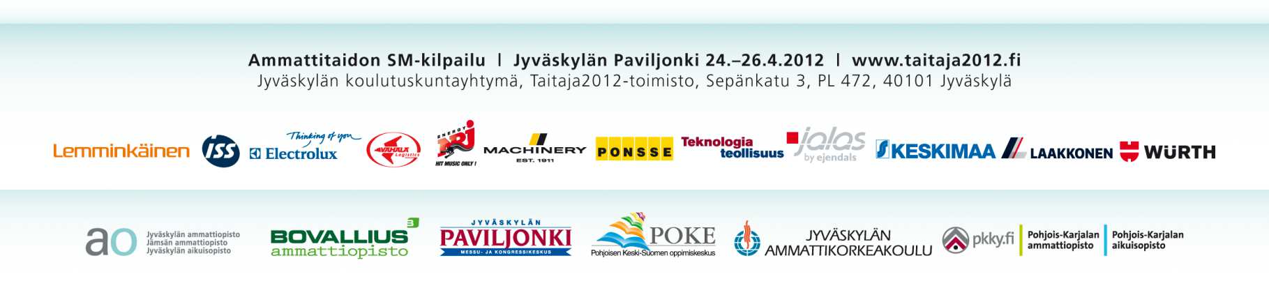 00, kotipaikka Raahe 6. Ylikoski Eelis, Oulun seudun ammattiopisto, 58.00, kotipaikka Kempele 7. Tyni Henri, Pohjois-Karjalan ammattiopisto, 57.50, kotipaikka Joensuu 8.