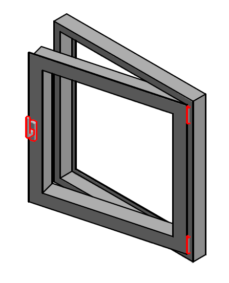 3.2 HELAT JA SARANAT HARDWARE AND HINGES KIPPI ENNEN KÄÄNTÖÄ IKKUNA TILT-BEFORE-TURN (TBT) WINDOW Ikkunan enimmäispaino 100 kg Maximum weight for window 100 kg ECO TBT Saranoiden kätisyys mainittava