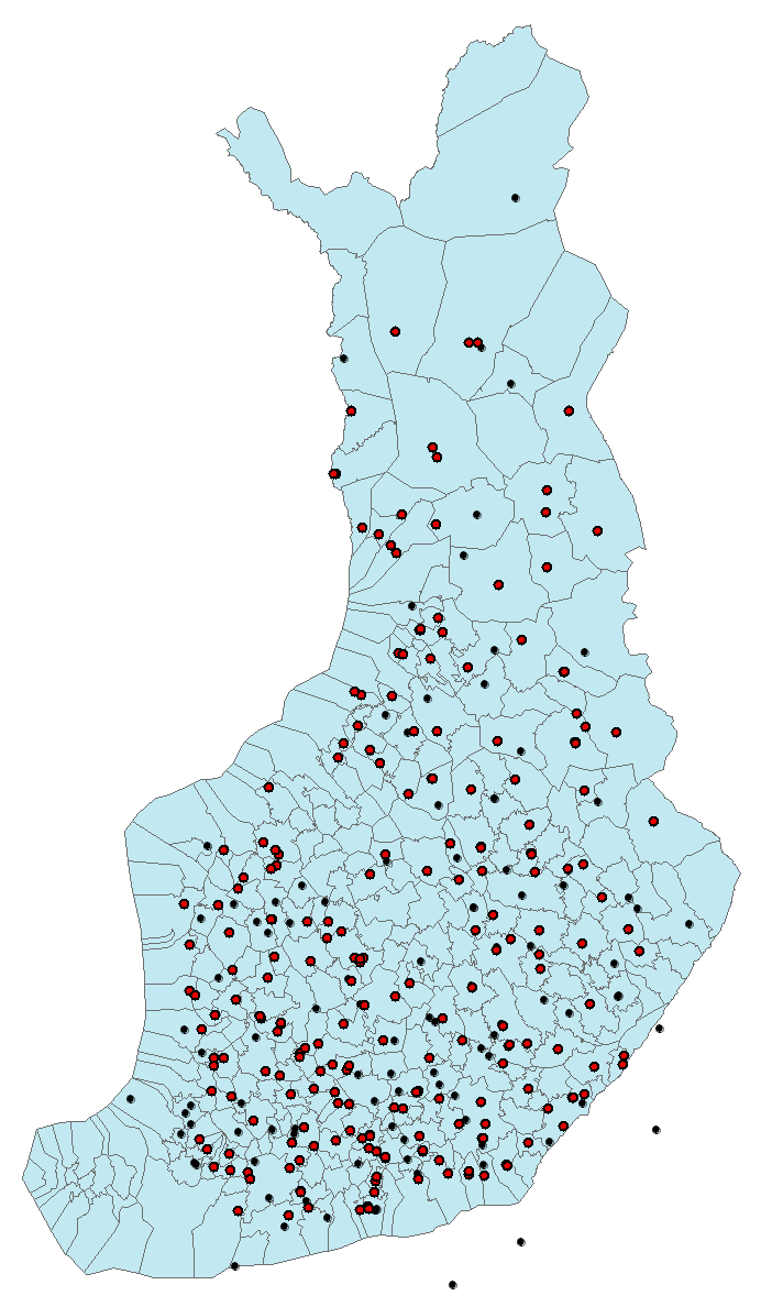 Ampumaratietojen keruuhanke toteutui keväällä 2012.