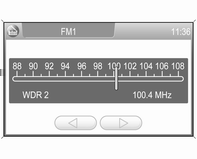 22 Radio Liikennetiedotusten (TA) kytkeminen päälle tai pois Valitse TA-näyttöpainike kytkeäksesi liikennetiedotusten vastaanoton päälle tai pois. Lisätietoja liikennetiedotustoiminnosta 3 23.