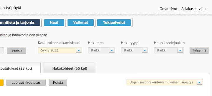 Virkailijan asiakaspalvelu Valtakunnallinen palvelunumero Taustalla koulutussektorikohtaiset asiantuntijat