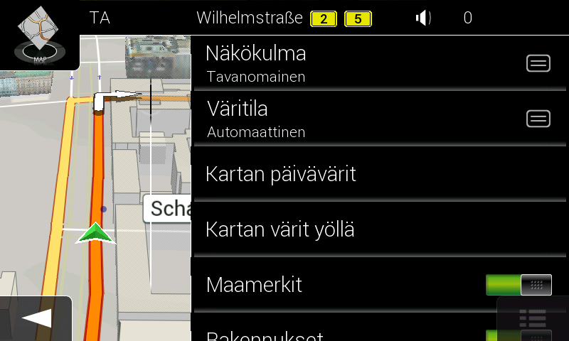 Napauttamalla voit saada varoituksen lähestyttäessä liikennevalvontakameraa tai muuta hälytyspistettä, kuten kouluvyöhykettä tai rautatien tasoristeystä.