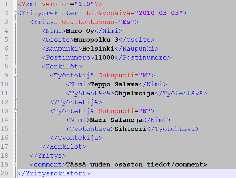 Vastaavasti Soap vastaussanomassa on sama logiikka. Smsproxyn tapauksessa vastaussanoma on vieläkin yksinkertaisempi xml tiedosto kuin pyyntösanoma. Tämä on esitettynä alla olevassa kuvassa.