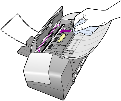 7 hp officejet -laitteen ylläpito lasin puhdistaminen Tässä osiossa on ohjeita siitä, kuinka voit pitää HP Officejet -laitteen parhaassa mahdollisessa toimintakunnossa.