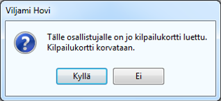 Vihreä: Lukijalaite on valmiina lukemaan. Valitse, että Käsittelemättömät varapaikat osa näkyy kiinteästi ikkunassa kiinnittämällä se ikkunaan näkyviin - painikkeella.