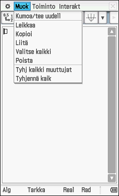 12 Kopioiminen ja liittäminen Muokkaa-valikossa ja virtuaalinäppäimistön avulla voit kopioida, leikata ja liittää merkintöjä.