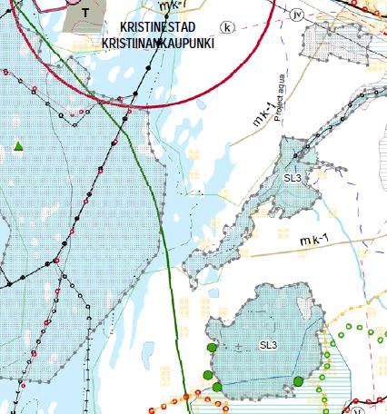 8 3.2 Planeringssituation Landskapsplan I landskapsplanen finns följande beteckningar som berör eller finns i närheten av det aktuella omr Bild 4.